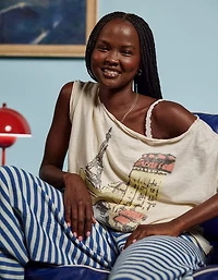 Aerie Oversized Off The Shoulder T-Shirt