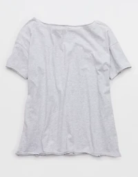 Aerie Oversized Off The Shoulder Boyfriend T-Shirt