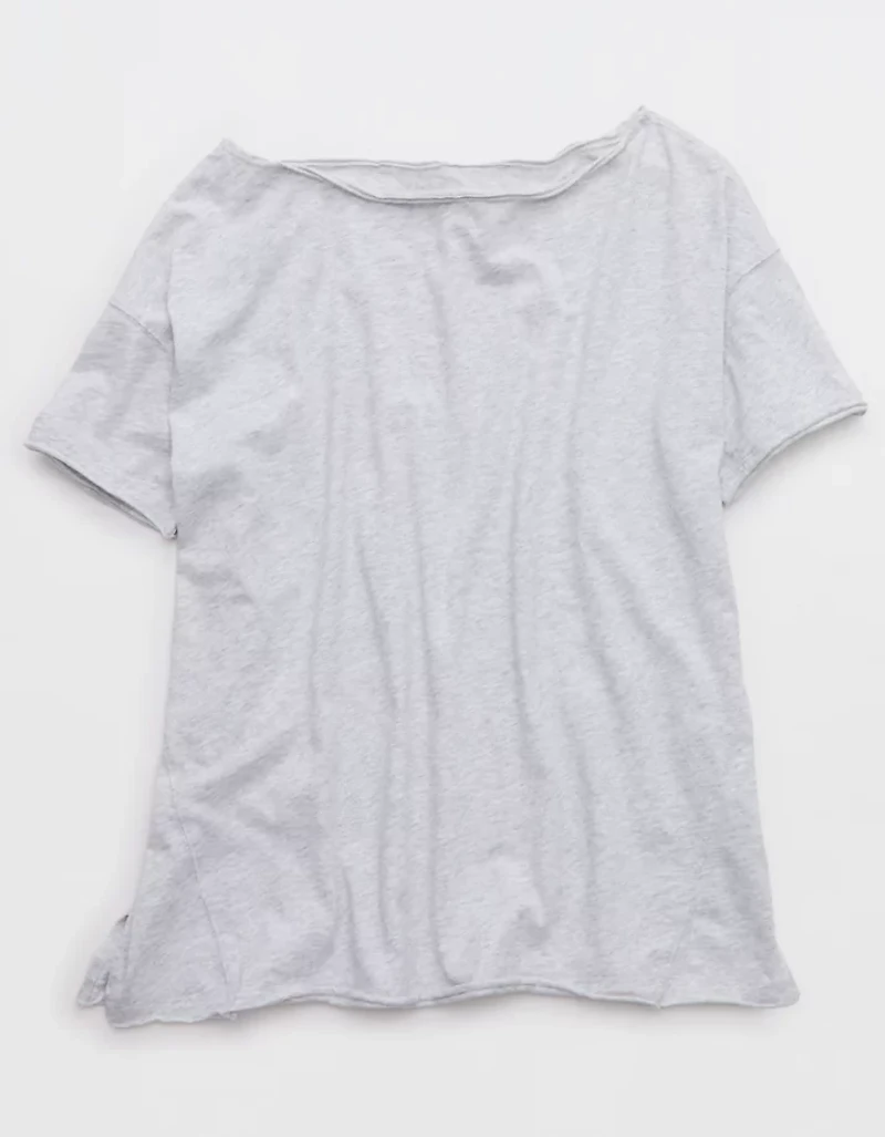 Aerie Oversized Off The Shoulder Boyfriend T-Shirt