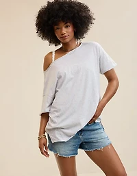 Aerie Oversized Off The Shoulder Boyfriend T-Shirt