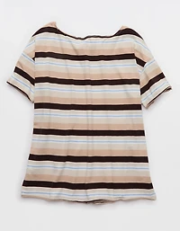 Aerie Off The Shoulder Oversized Boyfriend T-Shirt