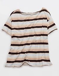 Aerie Off The Shoulder Oversized Boyfriend T-Shirt