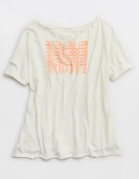 Aerie Off The Shoulder Oversized Boyfriend T-Shirt