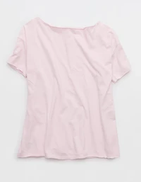 Aerie Oversized Off The Shoulder Boyfriend T-Shirt