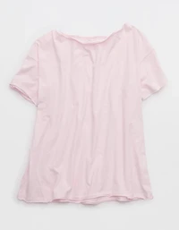 Aerie Oversized Off The Shoulder Boyfriend T-Shirt