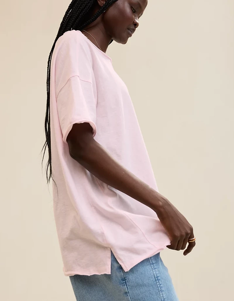 Aerie Oversized Off The Shoulder Boyfriend T-Shirt