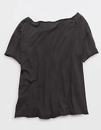 Aerie Off The Shoulder Oversized Boyfriend T-Shirt
