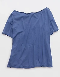 Aerie Oversized Off The Shoulder Boyfriend T-Shirt