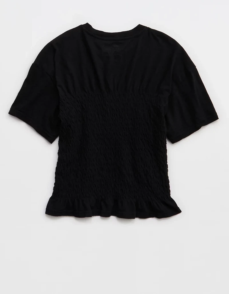 Aerie Smocked T-Shirt