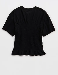 Aerie Smocked T-Shirt