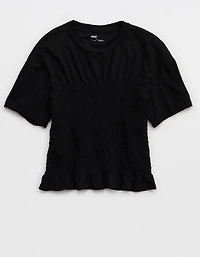 Aerie Smocked T-Shirt