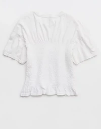 Aerie Smocked T-Shirt