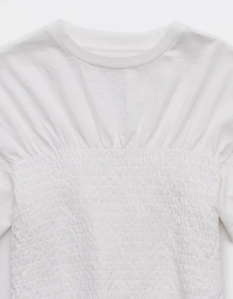 Aerie Smocked T-Shirt
