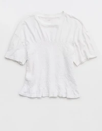 Aerie Smocked T-Shirt
