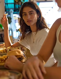 Aerie Smocked T-Shirt