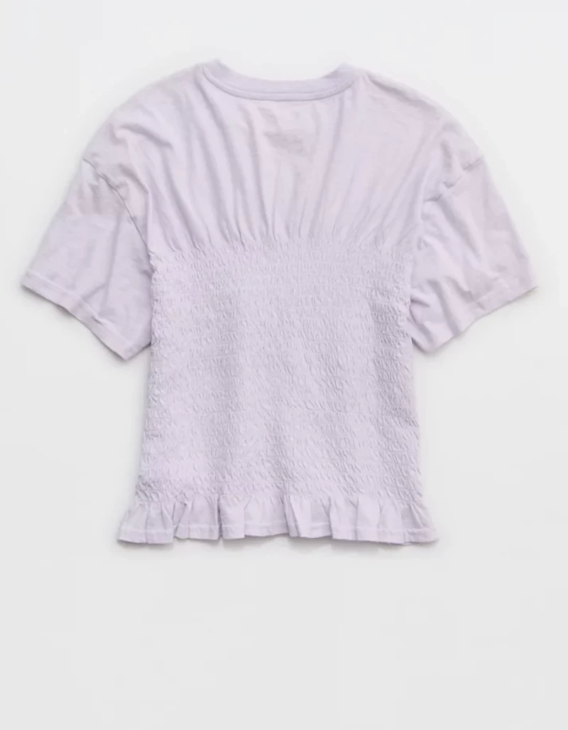 Aerie Smocked T-Shirt