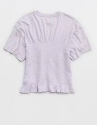 Aerie Smocked T-Shirt