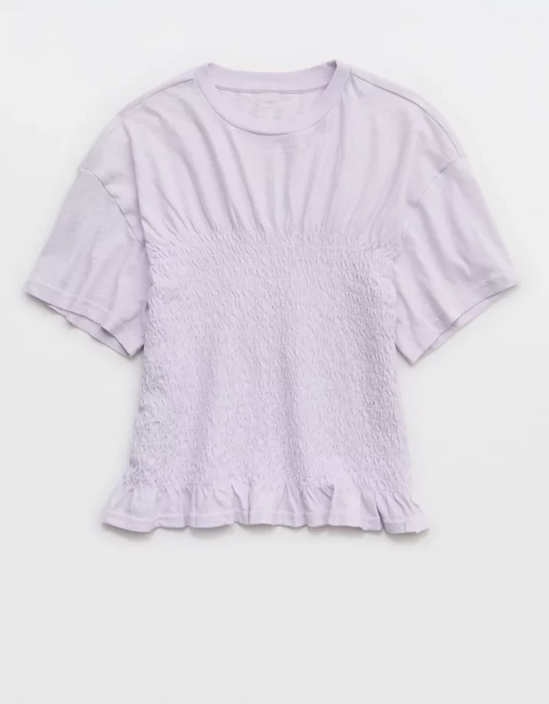 Aerie Smocked T-Shirt