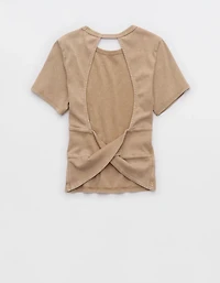 Aerie Twist Back Baby T-Shirt