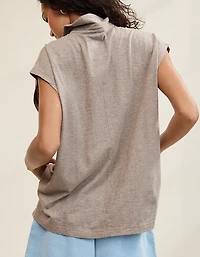 Aerie Happiest Oversized Polo T-Shirt