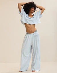 Aerie Happiest Cropped V Neck T-Shirt