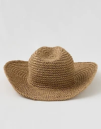 Aerie Shimmer Straw Cowboy Hat