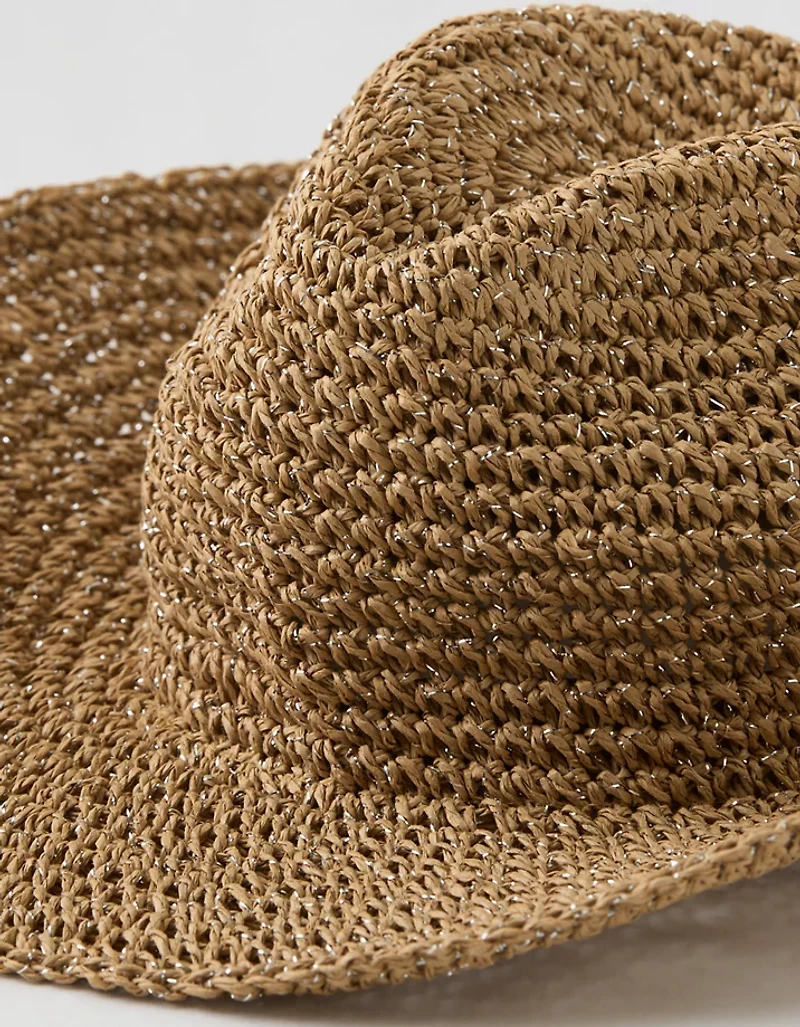 Aerie Shimmer Straw Cowboy Hat