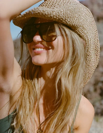 Aerie Shimmer Straw Cowboy Hat
