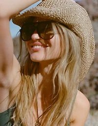 Aerie Shimmer Straw Cowboy Hat