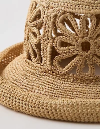 Aerie Flower Straw Hat