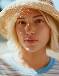 Aerie Flower Straw Hat