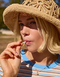 Aerie Flower Straw Hat