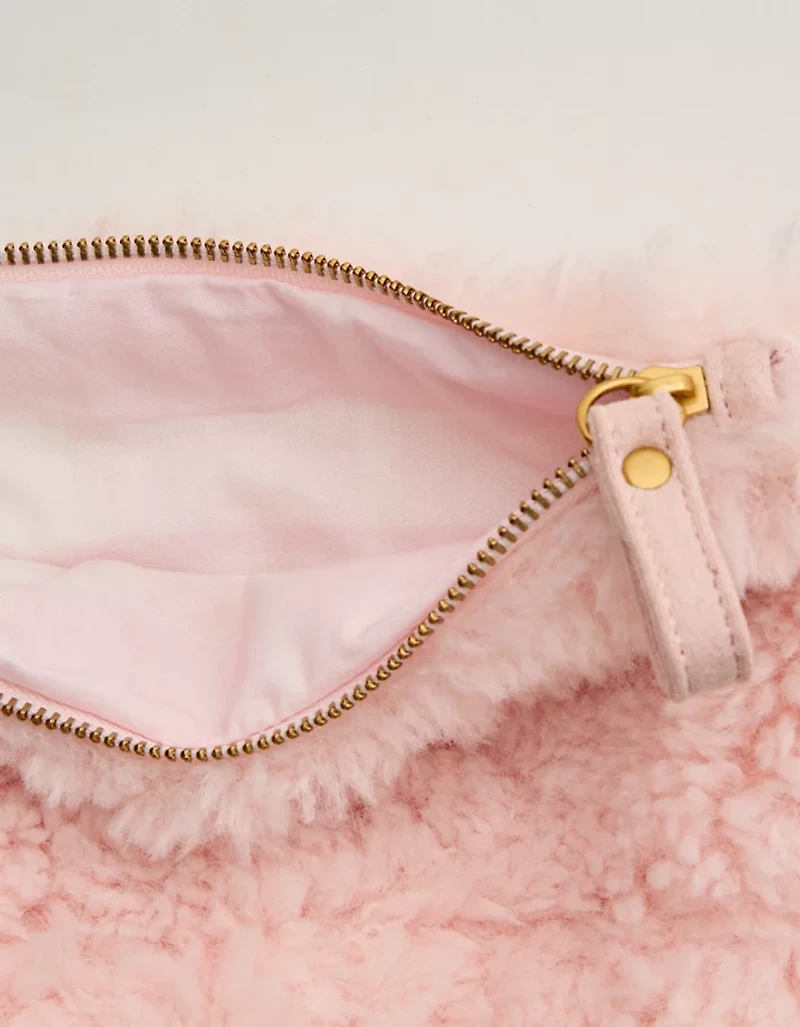 Aerie Fuzzy Fur Pouch