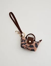 Aerie Leopard Pouchette Bag Charm
