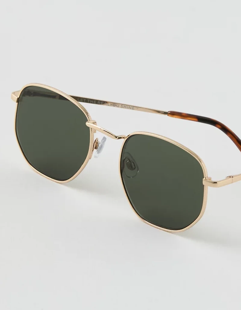 Aerie Round Hexagon Sunglasses