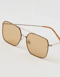 Aerie Rimless Metal Square Sunglasses