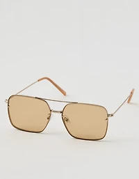 Aerie Rimless Metal Square Sunglasses