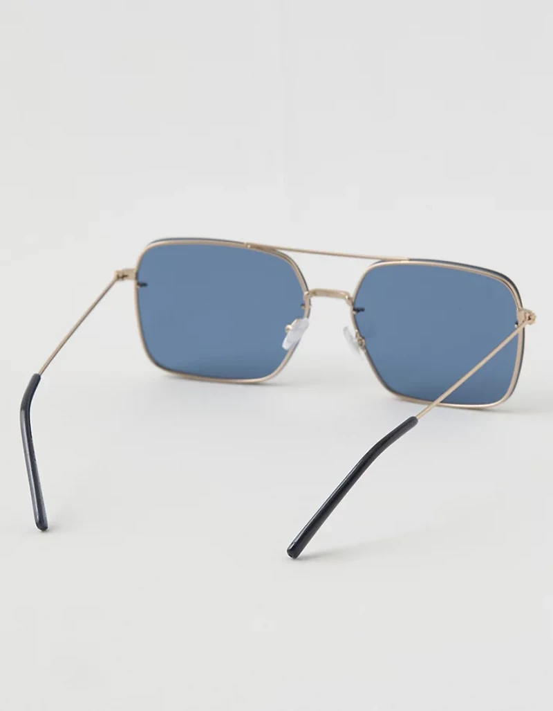 Aerie Rimless Metal Square Sunglasses