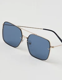 Aerie Rimless Metal Square Sunglasses