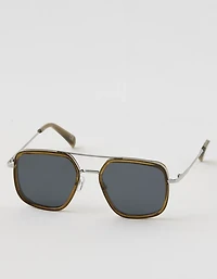 Aerie Metal Narrow Rectangle Sunglasses