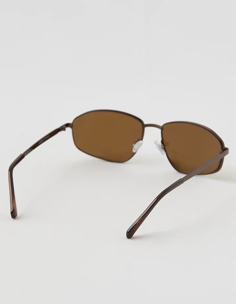 Aerie Metal Narrow Rectangle Sunglasses