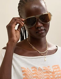 Aerie Chunky Aviator Sunglasses