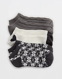 Aerie Cozy Ankle Socks 3-Pack