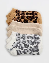 Aerie Cozy Ankle Socks 3-Pack