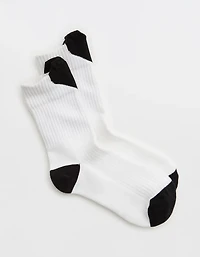 Aerie Ribbed Cotton Crew Socks