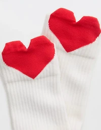 Aerie Ribbed Cotton Crew Socks
