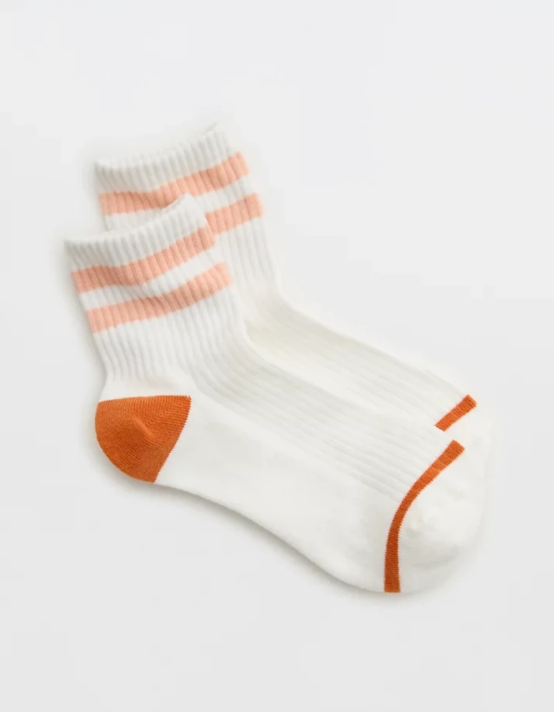 Aerie Striped Quarter Socks