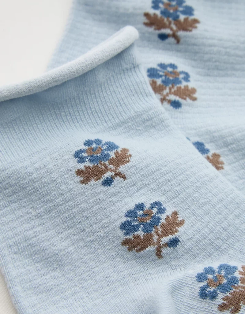 Aerie Rolled Edge Quarter Socks