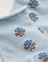 Aerie Rolled Edge Quarter Socks