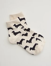 Aerie Fuzzy Quarter Socks